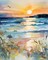 Landscape Paint by Numbers Kits 16x20 inch Canvas DIY Oil Painting for Kids, Students, Adults Beginner with Brushes Acrylic Pigment Graffiti Abstract Beach Photo Gift